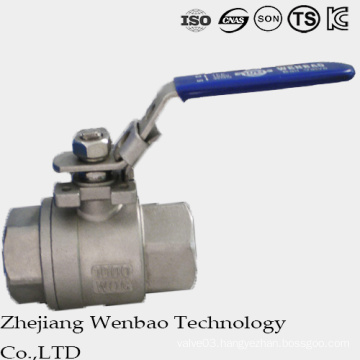 2PC DIN Female Thread Manul Floating Ball Valve with Handle